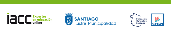 IACC. EXPERTOS EN EDUCACIÓN ONLINE. SANTIAGO ILUSTRE MUNICIPALIDAD. FUNDACIÓN CULTURAL DE SANTIAGO. MI STGO