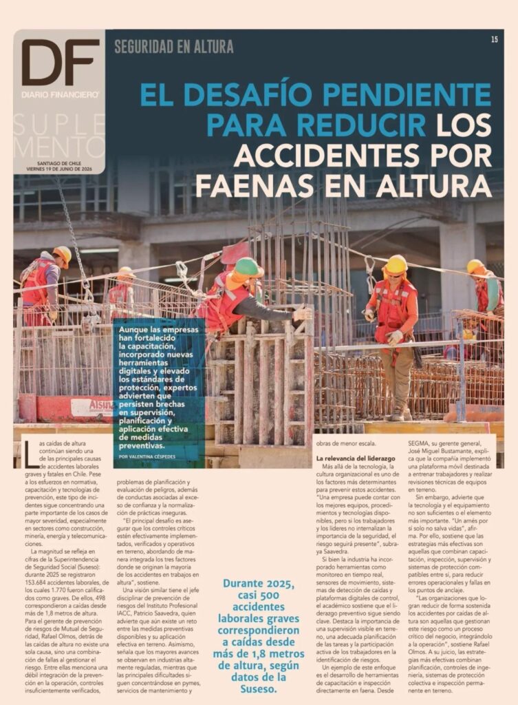 Patricio Saavedra, jefe disciplinar de Prevención de Riesgos de IACC